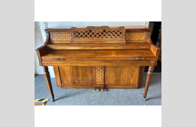 Baldwin Satin Mahogany Console Upright Piano, Used - All Inclusive Premium Package (SN:11103) - Image 4